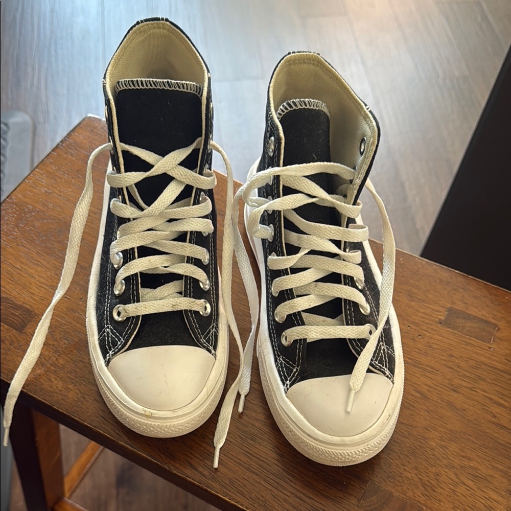 Converse Black and White High-Top Sneakers
